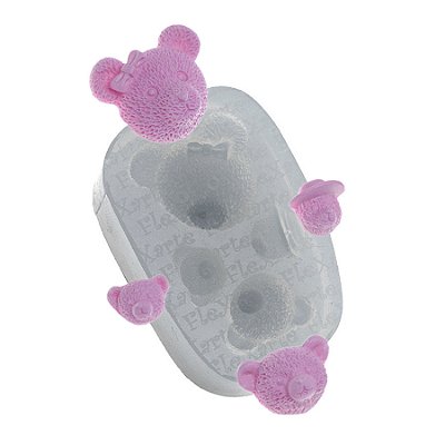 Molde de  Silicone 077 - Família de Ursinhos