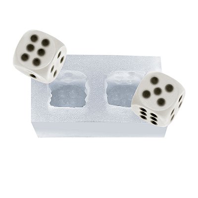 Molde de  Silicone 094 - Par de Dados - NY