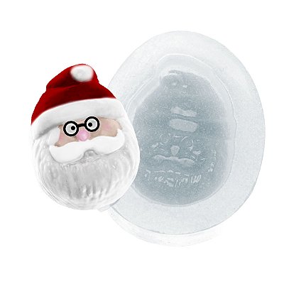 Molde de  Silicone 120 - Papai Noel Rosto 2