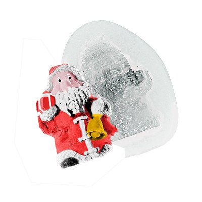 Molde de  Silicone 122 - Papai Noel Crespo