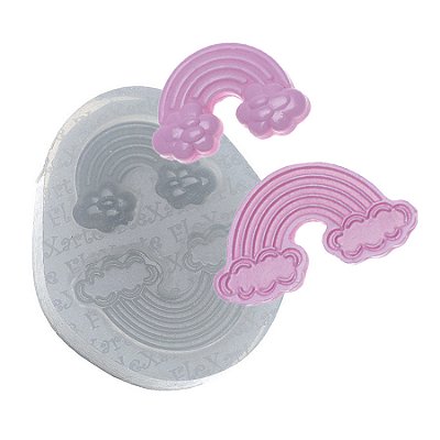 Molde de  Silicone 131 - Arco Íris Duplo