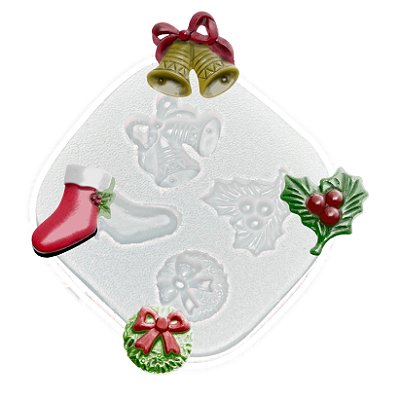 Molde de  Silicone 137 - Quarteto de Natal 2