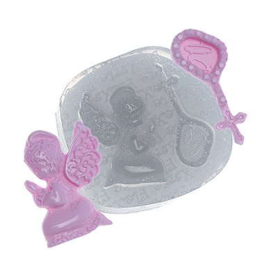 Molde de  Silicone 142 - Mini Terço + Anjinho