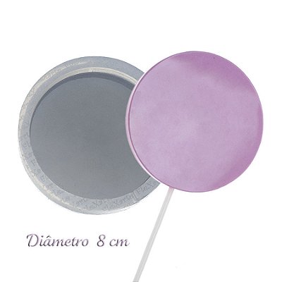 Molde de  Silicone 157 - Pirulito Grande 8cm