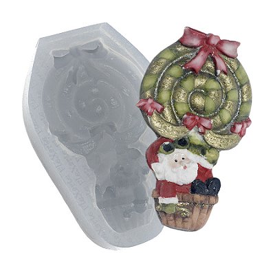 Molde de  Silicone 167 - Papai Noel de Balão