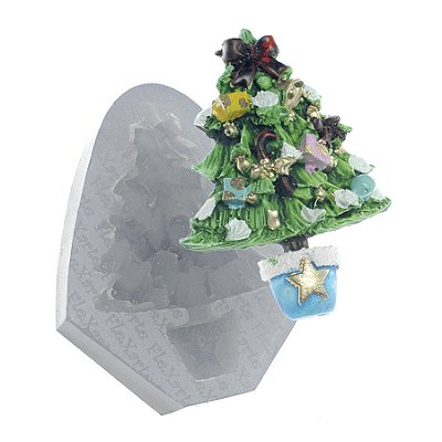 Molde de  Silicone 199 - Àrvore de Natal Grande Detalhada