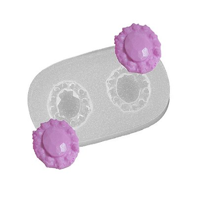 Molde de  Silicone 209 - Jóia Oval Média