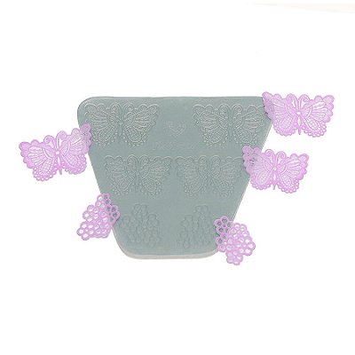 Molde de  Silicone 220 - Renda Borboleta 4's