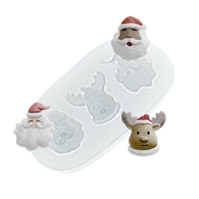 Molde de  Silicone 233 - Trio de Natal 5