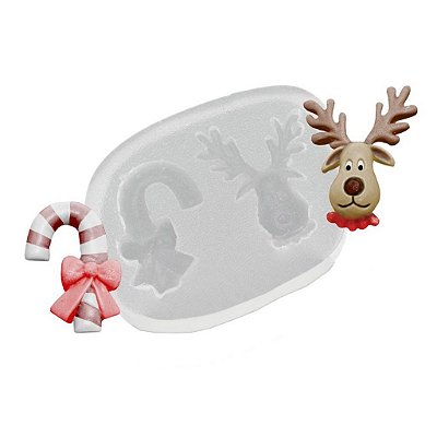 Molde de  Silicone 240 - Par de Natal 1