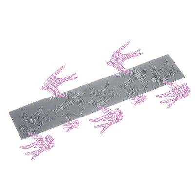 Molde de  Silicone 264 - Tapete de Passarinhos 1