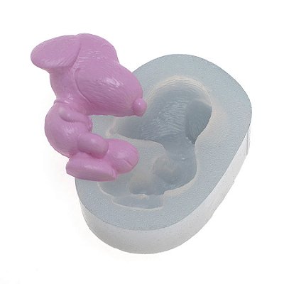 Molde de  Silicone 324 - Cachorrinho Deitado