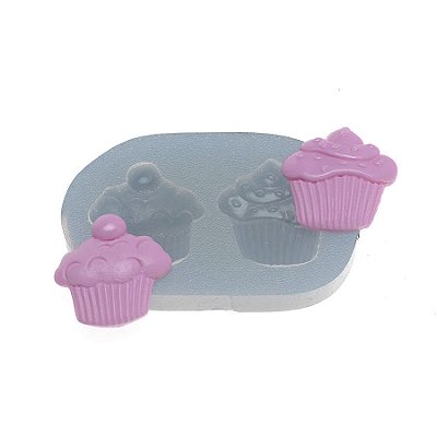 Molde de  Silicone 352 - Dupla de Cupcakes