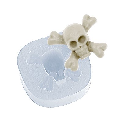 Molde de  Silicone 361 - Caveira Média - Halloween Flexarte