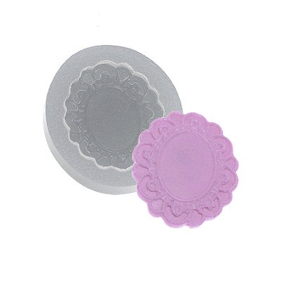 Molde de  Silicone 366 - Moldura Oval Batna