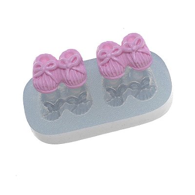 Molde de  Silicone 377 - Pares de Pantufas
