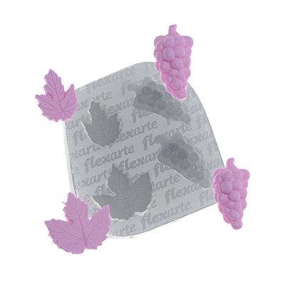 Molde de  Silicone 397 - Mini Uvas com Folhas