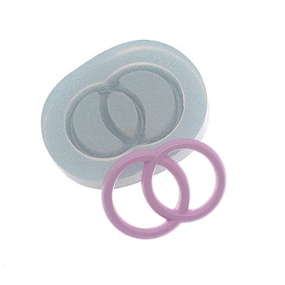 Molde de  Silicone 424 - Alianças Entrelaçadas