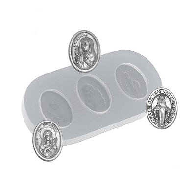 Molde de  Silicone 436 - Santinhos St - Clara