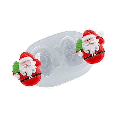 Molde de  Silicone 461 - Dupla de Papai Noel Jultomten