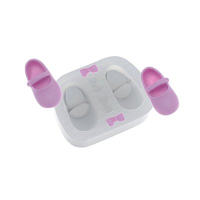 Molde de  Silicone 469 - Sapatinhos de Boneca