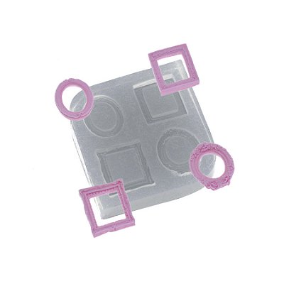 Molde de  Silicone 475 - Quarteto de Mini Molduras