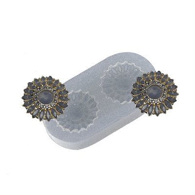 Molde de  Silicone 484 - Jóia Redonda Glam