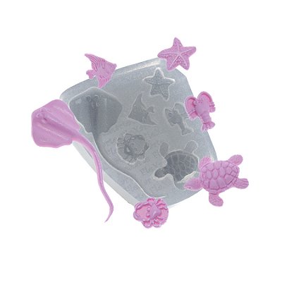 Molde de  Silicone 526 - Fundo do Mar Lagosta