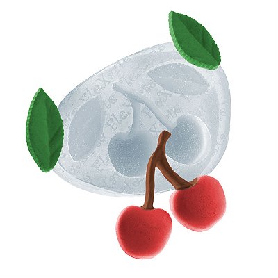 Molde de  Silicone 533 - Cerejas Pequenas