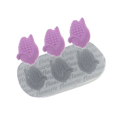 Molde de  Silicone 558 - Trio de Espigas de Milho - Festa Junina