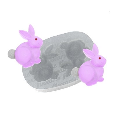 Molde de  Silicone 643 - Dupla de Coelhos Weickert