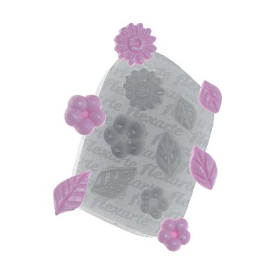 Molde de  Silicone 655 - Florzinhas Yael