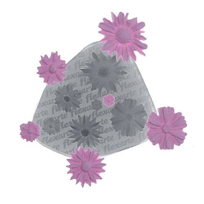 Molde de  Silicone 657 - Florzinhas Azealia