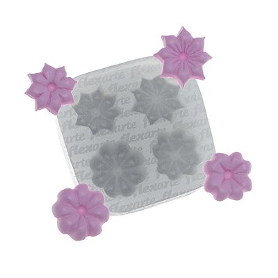 Molde de  Silicone 658 - Florzinhas Alettas