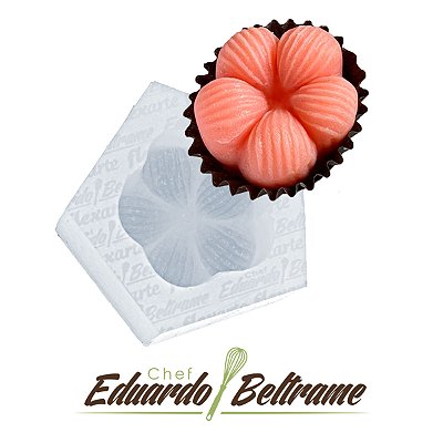 Molde de  Silicone 662 - Doce Modelado de Flor - EB Flexarte