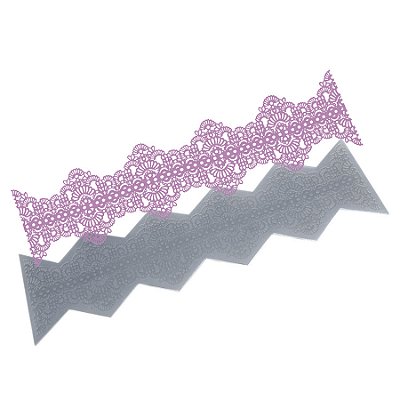 Molde de  Silicone 668 - Renda Tahani Zigue