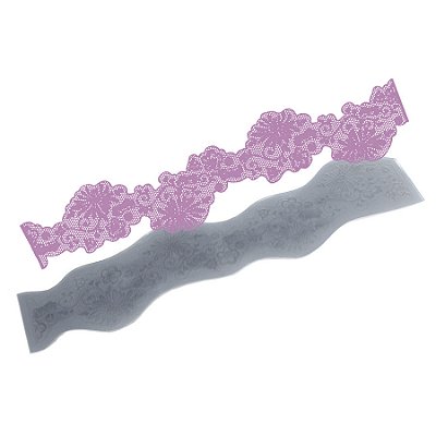 Molde de  Silicone 684 - Renda Kroes Floral