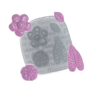 Molde de  Silicone 719 - Florzinhas Cherry