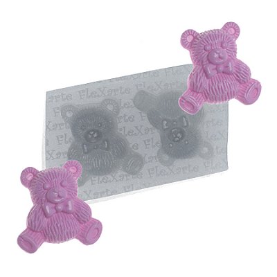 Molde de  Silicone 726 - Dupla de Ursinhos Jillian