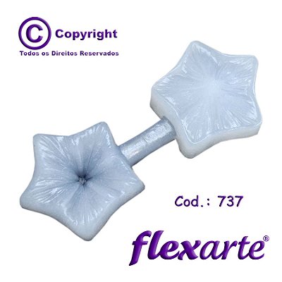 Molde de  Silicone 737 - Marcador de Flor do Campo