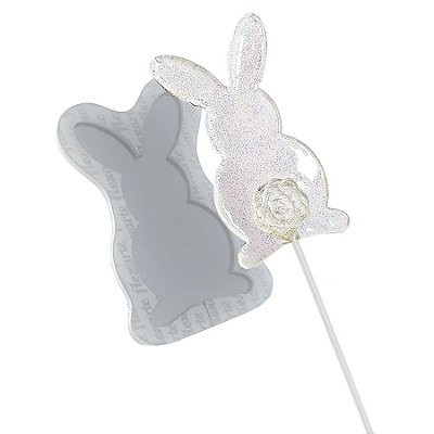 Molde de  Silicone 739 - Pirulito de Coelho 8 cm