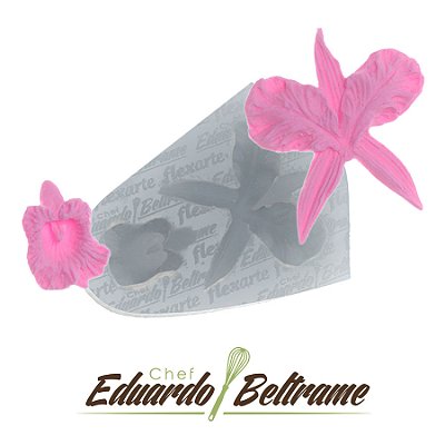 Molde de  Silicone 747 - Orquídea Pequena - EB