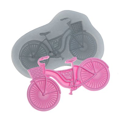Molde de  Silicone 754 - Bicicleta c/ Cestinho Média