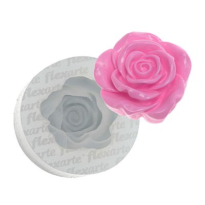 Molde de  Silicone 809 - Rosa Beverley - JN