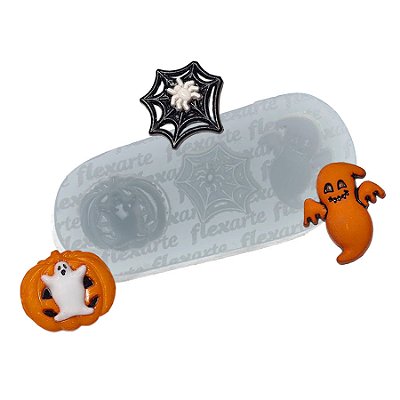Molde de  Silicone 810 - Halloween Teia de Aranha