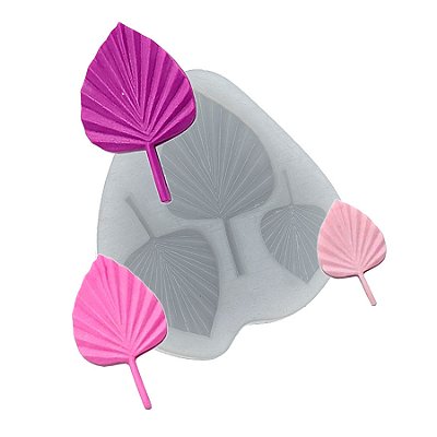 Molde de  Silicone 813 - Folhas de Palmeira Lulu