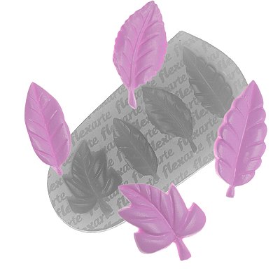 Molde de  Silicone 833 - Quarteto de Folhas Kendra