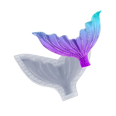 Molde de  Silicone 840 - Cauda de Sereia Yaritza Style 11,5 Cm