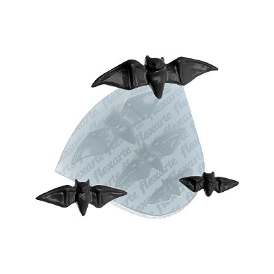 Molde de  Silicone 876 - Trio de Morcegos de Halloween