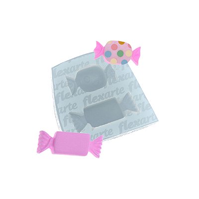 Molde de  Silicone 885 - Dupla de Balas Retângular